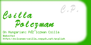 csilla polczman business card